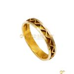  Gold Ring With Zig Zag