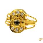  Gold Multiple Band Ring 