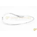 Twisted Diamond Bangle With Elegant Design