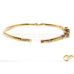 Floral Diamond Accent Bangle