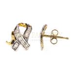 Ribbon Diamond Pendant Set