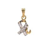 Ribbon Diamond Pendant Set