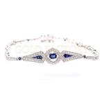 Art Deco Sapphire and Diamond Bracelet