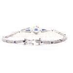 Art Deco Sapphire and Diamond Bracelet
