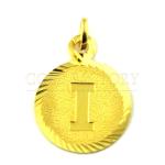 Engraved Initial Pendant "I"