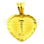 Heart "I" Initial Pendant