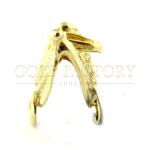 Textured Gold Horn Pendant