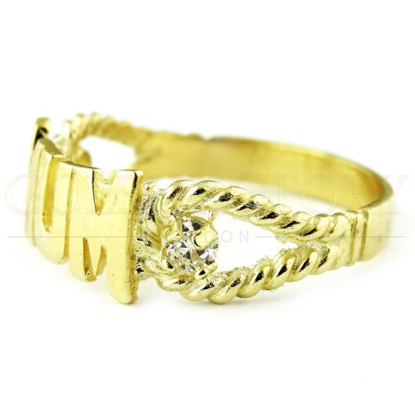 Gold "Mum" Ring