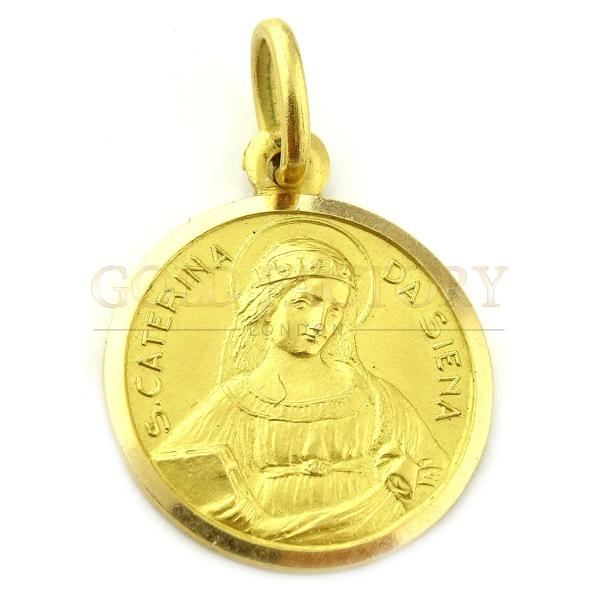 Saint Catherine Gold Pendant