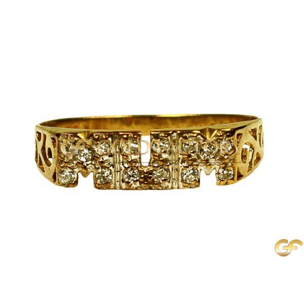  Gold "Mum" Ring