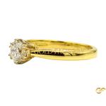 14ct Classic Solitaire Diamond Ring