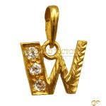 "W" Initial Pendant
