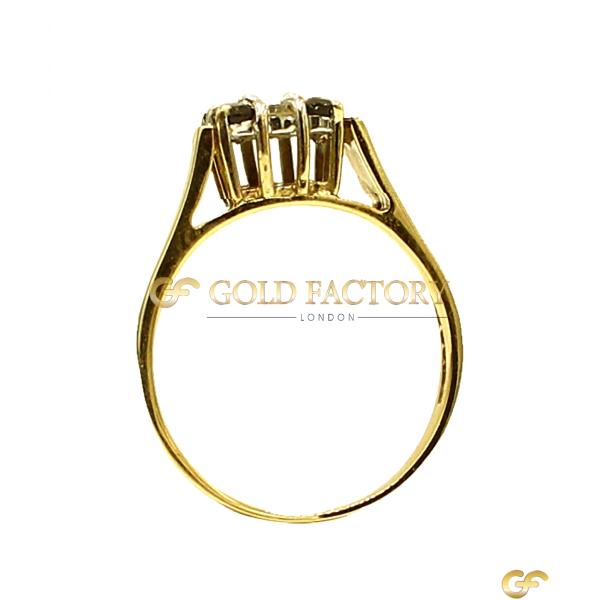  Black Cz Cluster Ring