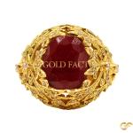  Ruby Cz Statement Ring