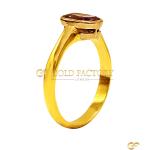 Amethyst-Style Oval Ring