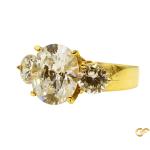 Solitary Cz Oval Ring