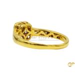 Square Cluster Cz Ring