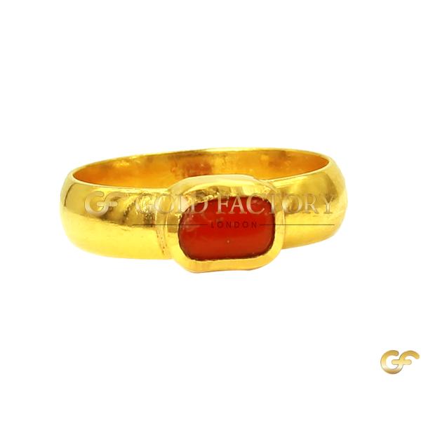  Gold Coral Ring