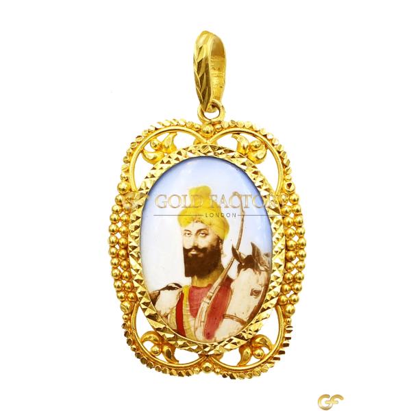  Gold Guru Gobind Singh Pendant