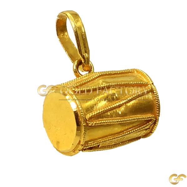 Gold Dhol Pendant