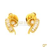  Gold Beaded Drop Earrings