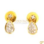 Tear drop Diamond Earrings