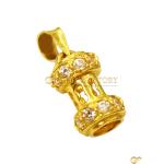 Lantern-Style Gold Pendant