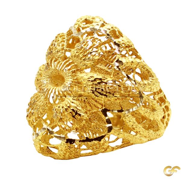 Intricate Filigree Gold Ring
